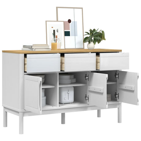 Sideboard Floro 114X43X74 Cm Solid Wood Pine