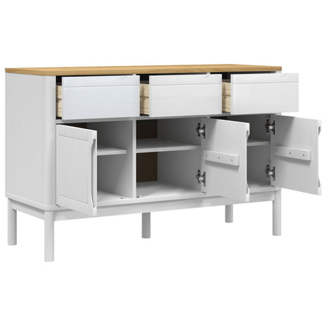 Sideboard Floro 114X43X74 Cm Solid Wood Pine