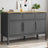 Sideboard Floro 114X43X74 Cm Solid Wood Pine