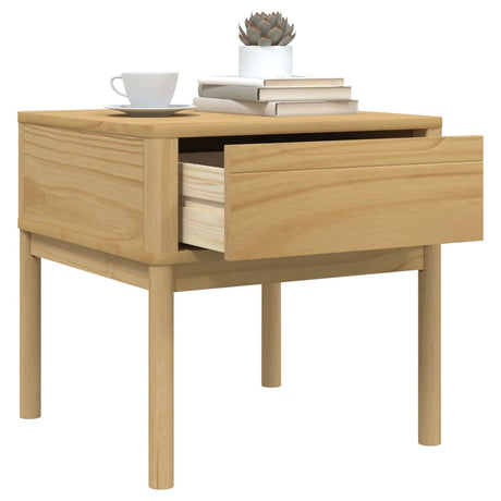 Lamp Table Floro 55X55X54 Cm Solid Wood Pine
