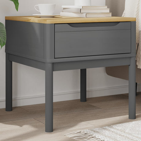 Lamp Table Floro 55X55X54 Cm Solid Wood Pine