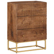 Chest Of Drawers Solid Wood Mango And Iron