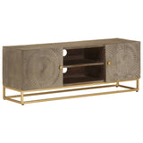 Tv Cabinet Solid Wood Mango And Iron