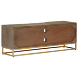 Tv Cabinet Solid Wood Mango And Iron