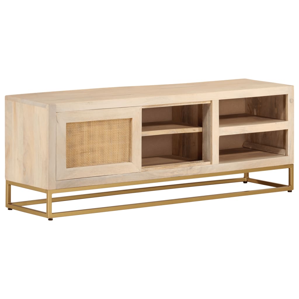 Tv Cabinet Solid Wood Mango And Iron