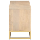 Tv Cabinet Solid Wood Mango And Iron