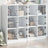 Bookcase With Doors 136X37X109 Cm Engineered Wood