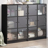 Bookcase With Doors 136X37X109 Cm Engineered Wood