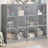 Bookcase With Doors 136X37X109 Cm Engineered Wood