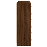 Bookcase With Doors 136X37X109 Cm Engineered Wood