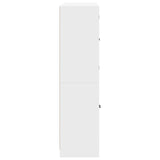 Bookcase With Doors 136X37X142 Cm Engineered Wood