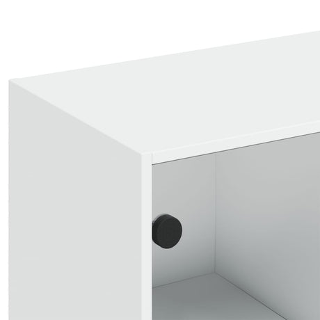 Bookcase With Doors 136X37X142 Cm Engineered Wood