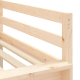 Kids' Loft Bed With Tower Without Mattress White&Black 90X190Cm