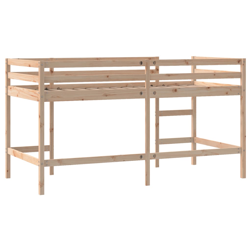 Kids' Loft Bed Without Mattress With Ladder