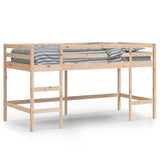 Kids' Loft Bed Without Mattress With Ladder