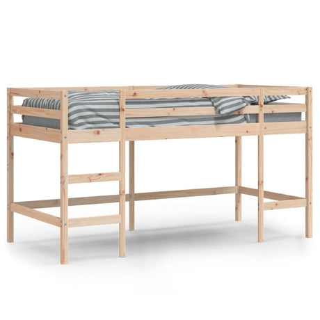 Kids' Loft Bed Without Mattress With Ladder