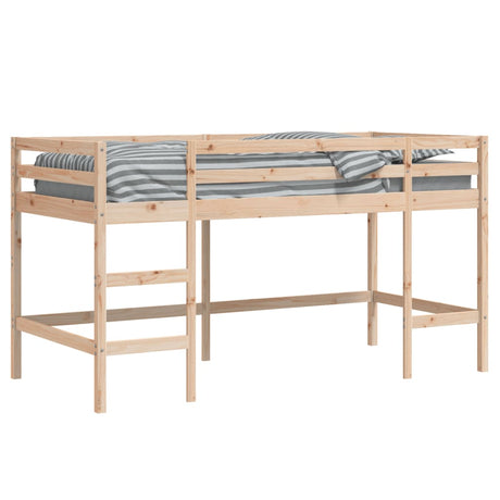 Kids' Loft Bed Without Mattress With Ladder