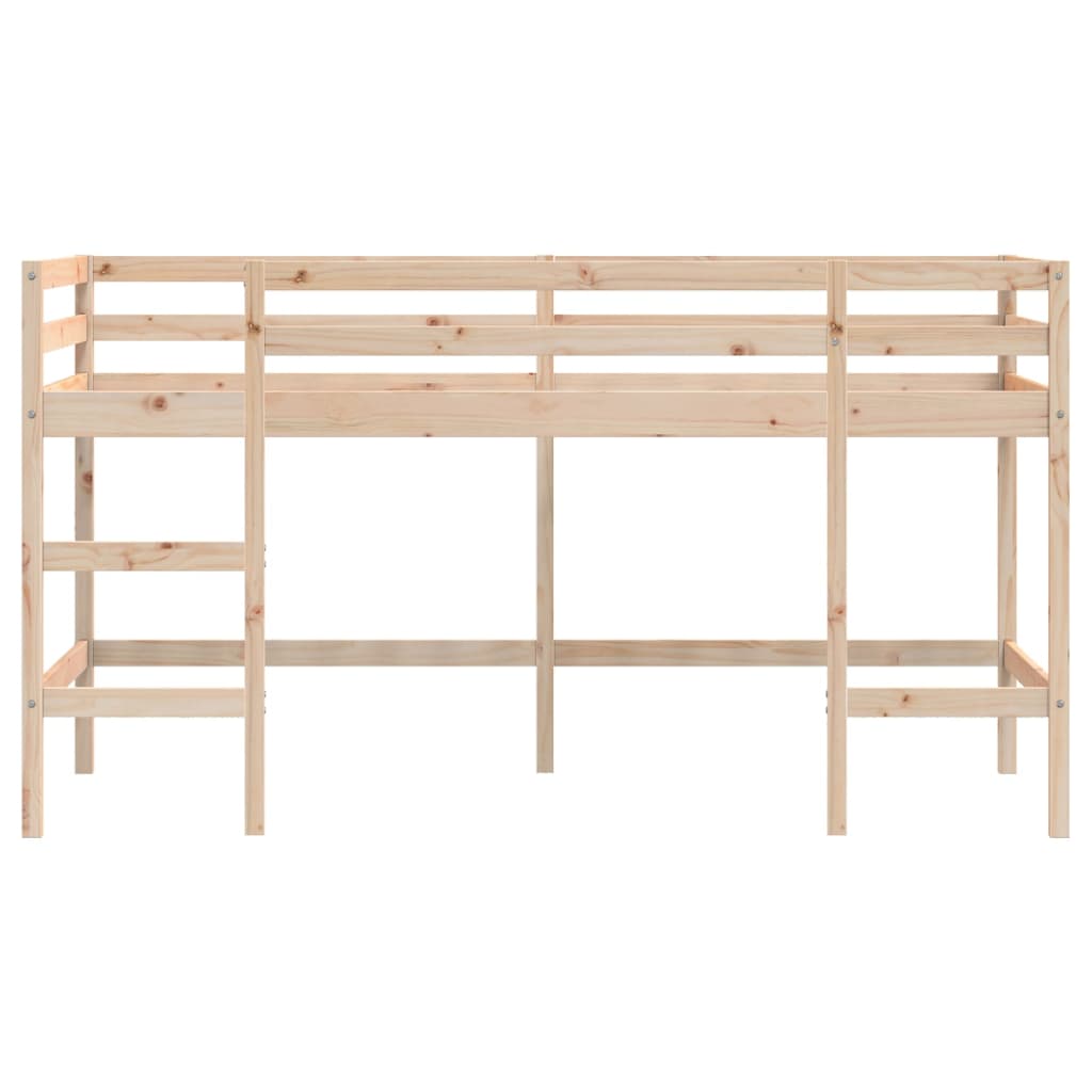 Kids' Loft Bed Without Mattress With Ladder