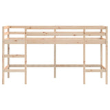 Kids' Loft Bed Without Mattress With Ladder