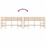 Kids' Loft Bed Without Mattress With Ladder