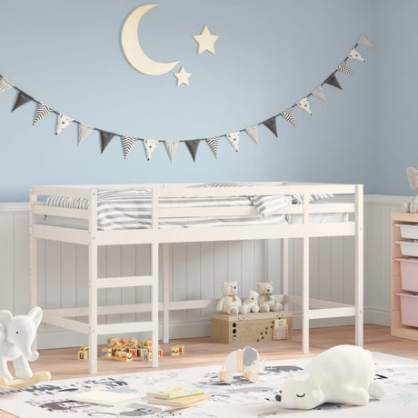 Kids' Loft Bed Without Mattress With Ladder
