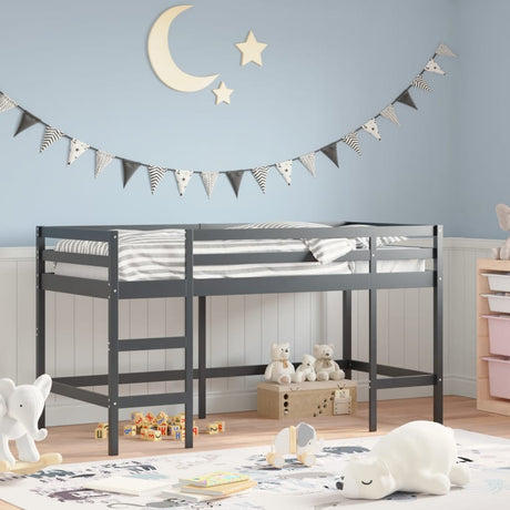 Kids' Loft Bed Without Mattress With Ladder