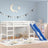 Kids' Loft Bed Without Mattress With Slide
