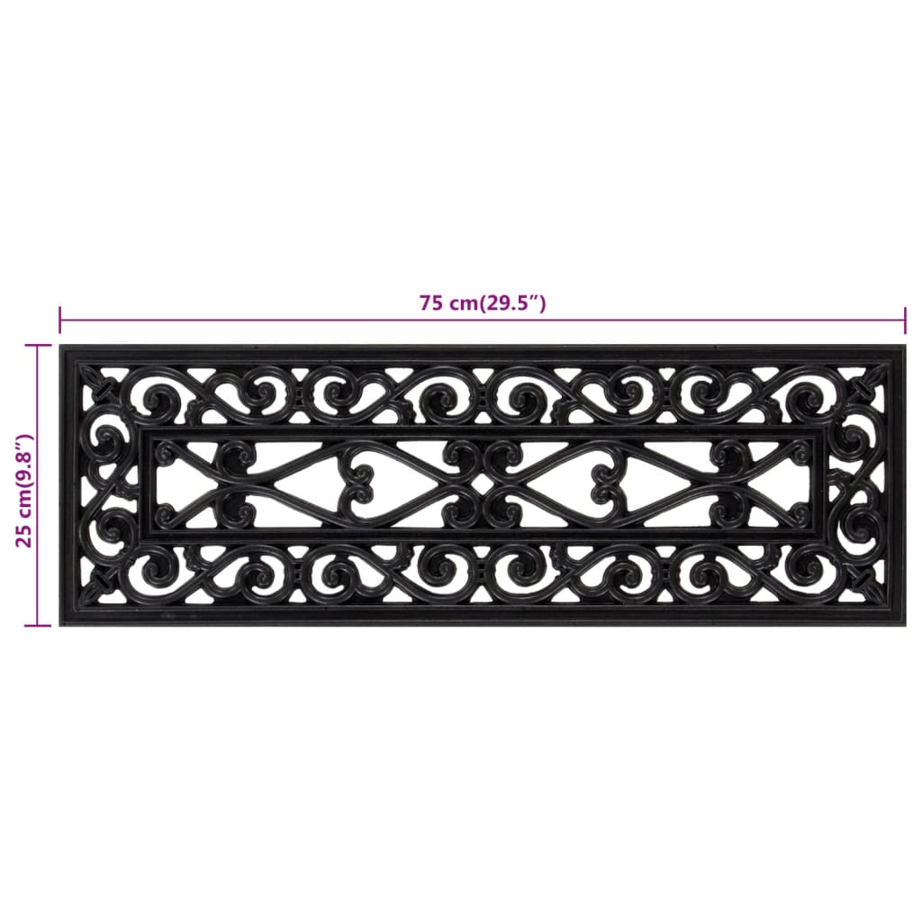 Stair Treads 5 Pcs 25X75 Cm Rubber