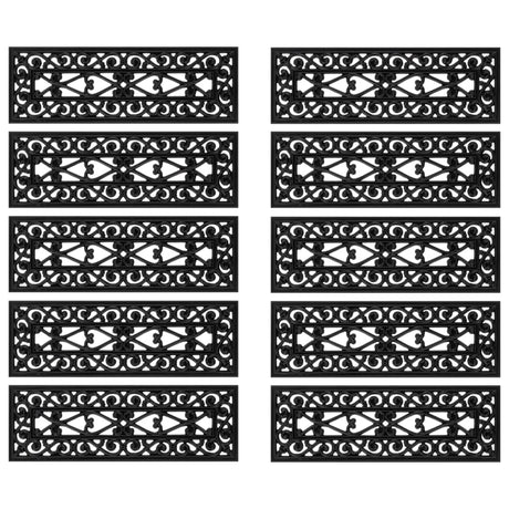 Stair Treads 10 Pcs 25X75 Cm Rubber