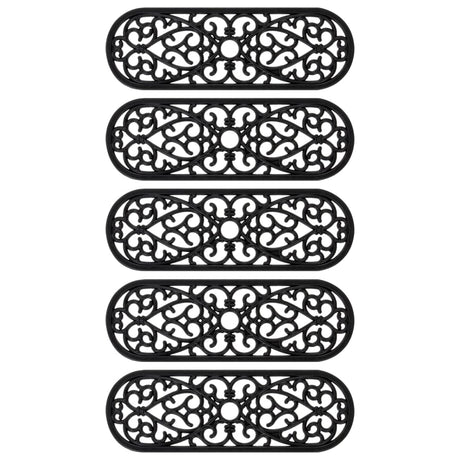 Stair Treads 5 Pcs 25X75 Cm Rubber