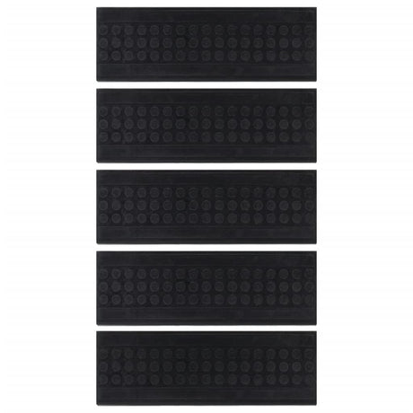 Stair Treads 5 Pcs 25X75 Cm Rubber