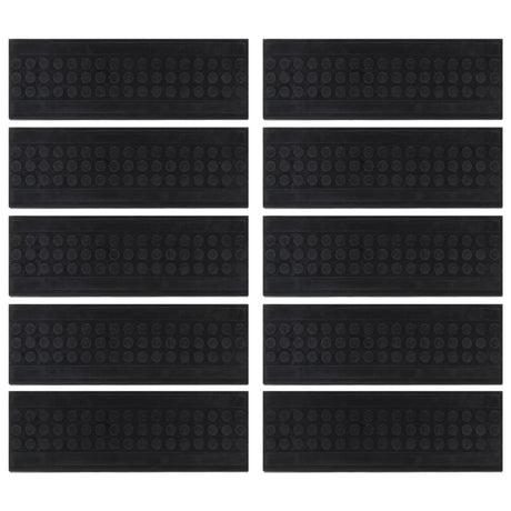 Stair Treads 10 Pcs 25X75 Cm Rubber