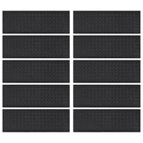 Stair Treads 10 Pcs 25X75 Cm Rubber