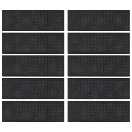 Stair Treads 10 Pcs 25X75 Cm Rubber