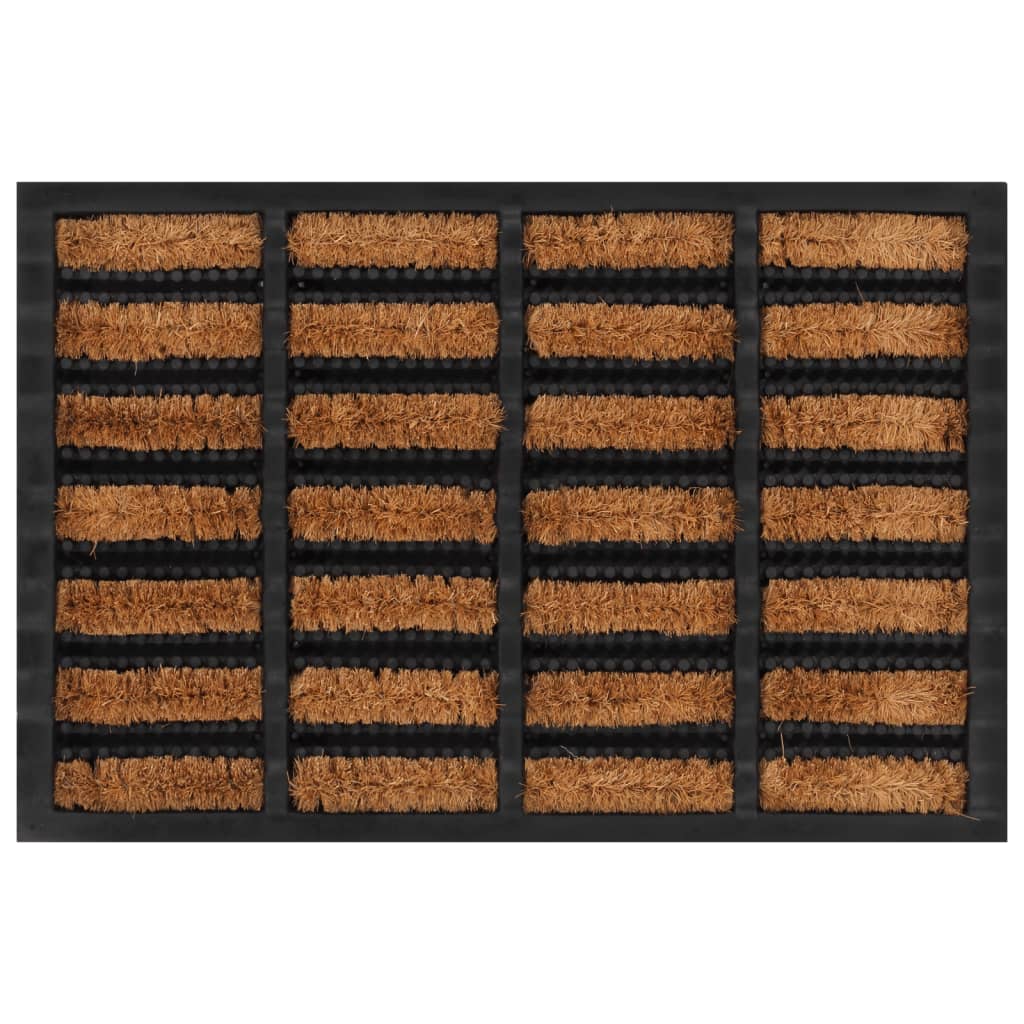 Door Mat Rectangular 40X60 Cm Rubber And Coir