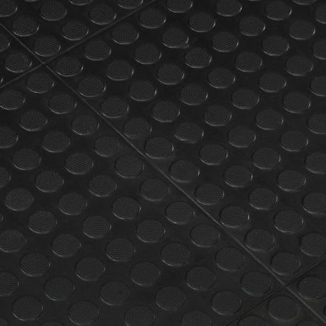 Rubber Floor Tile Black 12 Mm 90X120 Cm