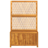 Planter With Trellis Solid Wood Acacia