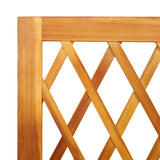 Planter With Trellis Solid Wood Acacia