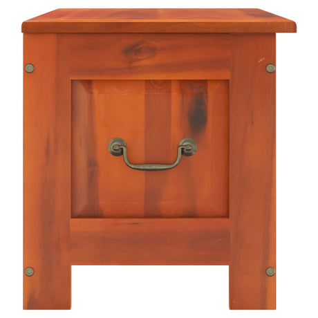 Storage Chest With Lid Solid Wood Acacia