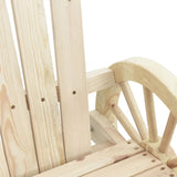 4 Piece Garden Lounge Set Solid Wood Fir