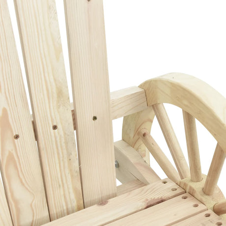 4 Piece Garden Lounge Set Solid Wood Fir