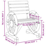 Garden Chairs 4 Pcs Solid Wood Fir