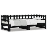 Pull-Out Day Bed Without Mattress 2X(80X200) Cm Solid Wood