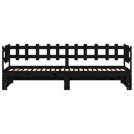 Pull-Out Day Bed Without Mattress 2X(80X200) Cm Solid Wood
