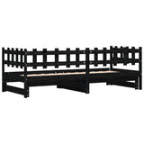 Pull-Out Day Bed Without Mattress 2X(80X200) Cm Solid Wood