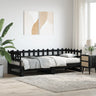 Pull-Out Day Bed Without Mattress 2X(80X200) Cm Solid Wood