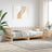 Pull-Out Day Bed Without Mattress 2X(80X200) Cm Solid Wood