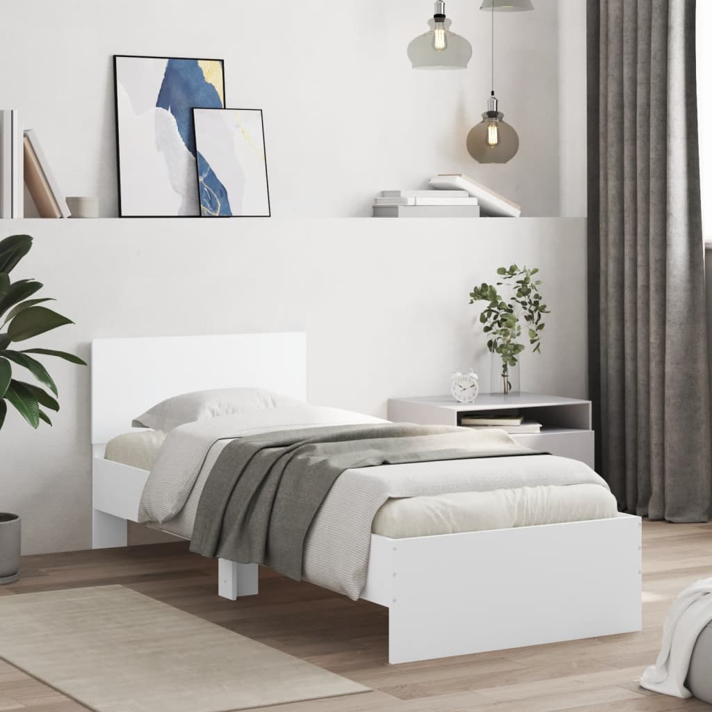 Bed Frame Without Mattress With Led Lights