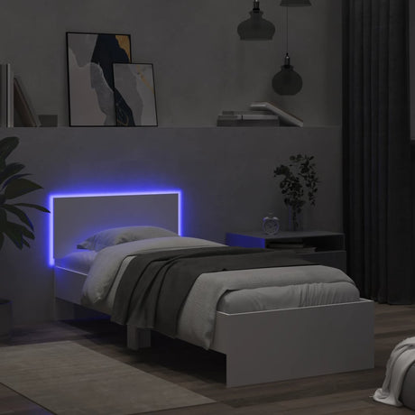 Bed Frame Without Mattress With Led Lights