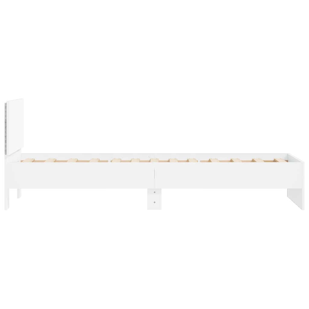 Bed Frame Without Mattress With Led Lights